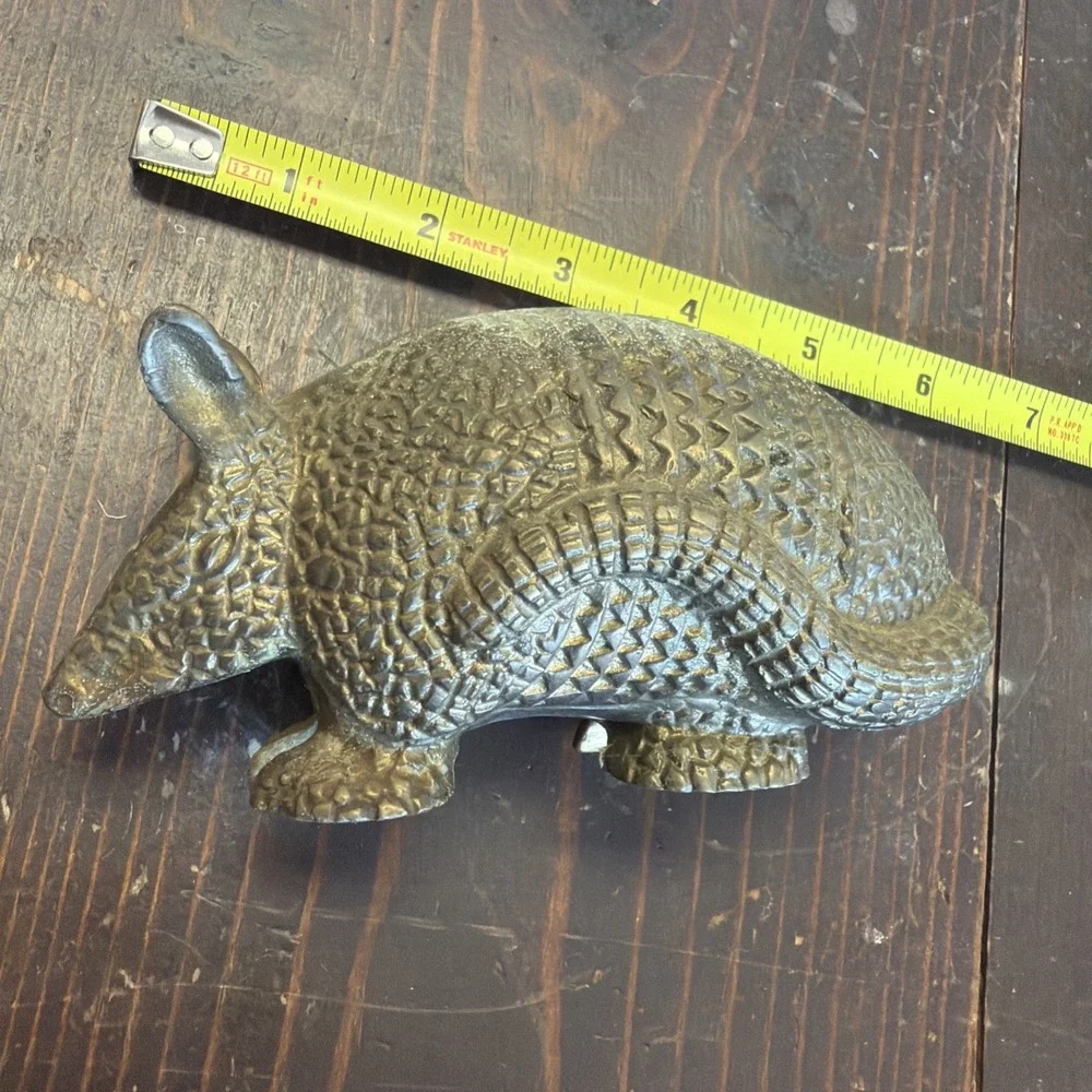 Vintage Brass Armadillo Paperweight